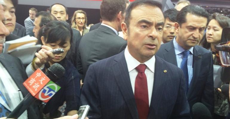 RenaultNissan CEO Ghosn at New York Auto Show