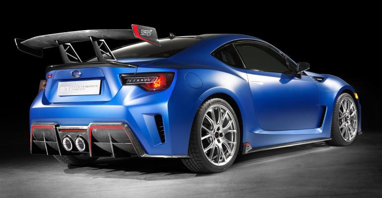  Spoiler stands out on modified BRZ