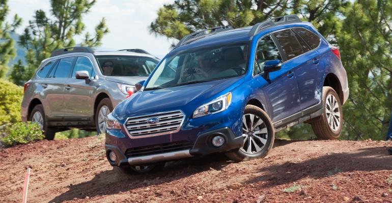 rsquo15 Outback heads downhill as Subaru sales head up