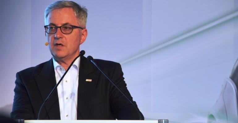 Bosch Board Member Rolf Bulander speaks at press briefing this week in Germany