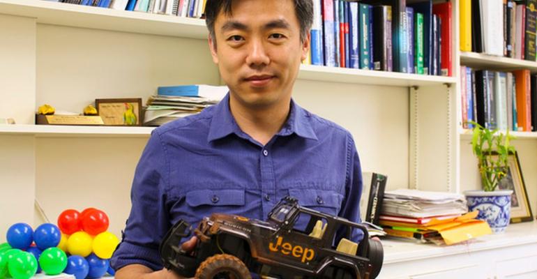Wang used toy car to help develop new way to harvest energy from rolling tires