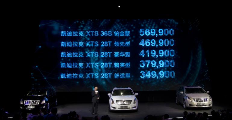 Chinabuilt Cadillac XTS price has fallen since 2013 rollout 