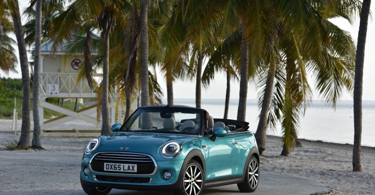 Singleframe grille new headlamps hallmarks of redesigned Mini Convertible