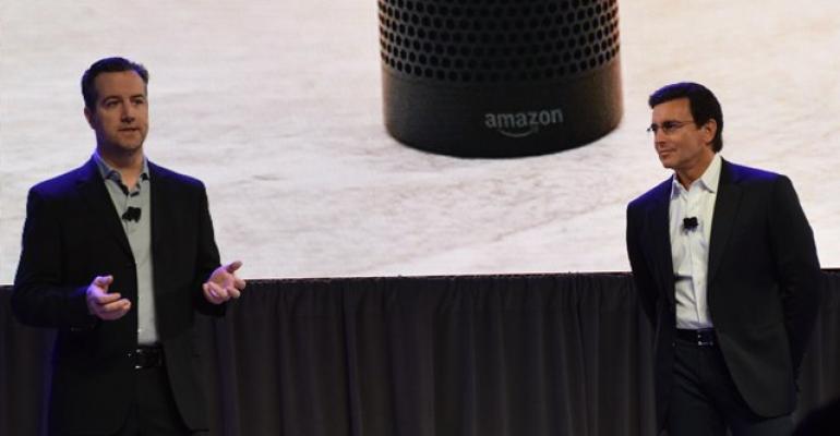 Amazonrsquos Greg Hart left joins Ford CEO Mark Fields to discuss new SYNC Connect system