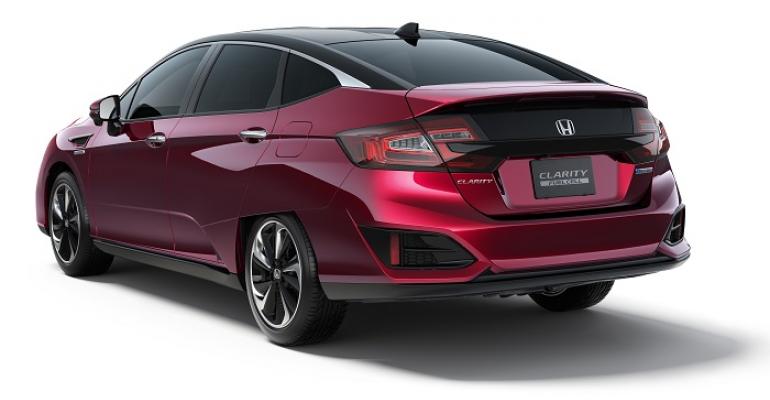 Honda Clarity FCV on sale late 2016 in California