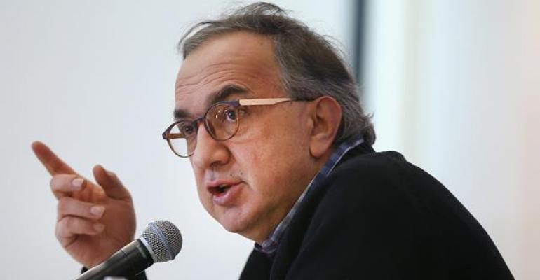 FCA CEO Marchionne addresses wide range of topics with reporters on sidelines of North American International Auto Show