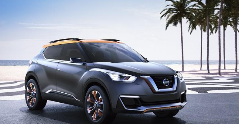 Nissan Kicks concept shown assembly begins this year in Brazil