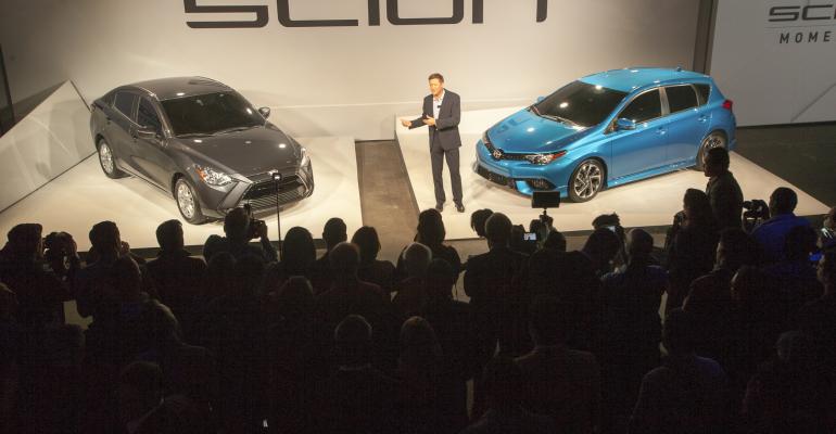 Scion iA and iM shown during New York auto show reveal to become Toyotas