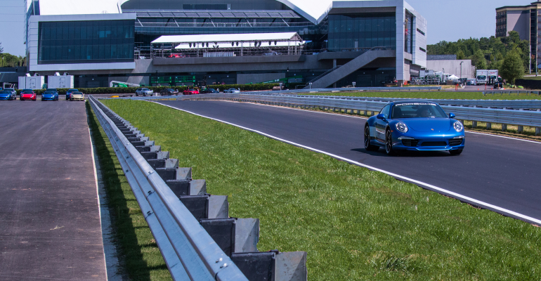 Porschersquos headquarters near Atlanta airport includes test track Experience Center