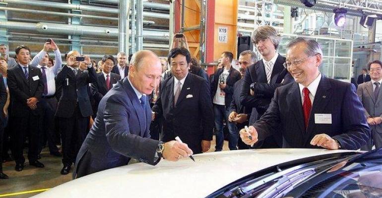 Putin signs off on JV between Mazda local assembler Sollers in 2013