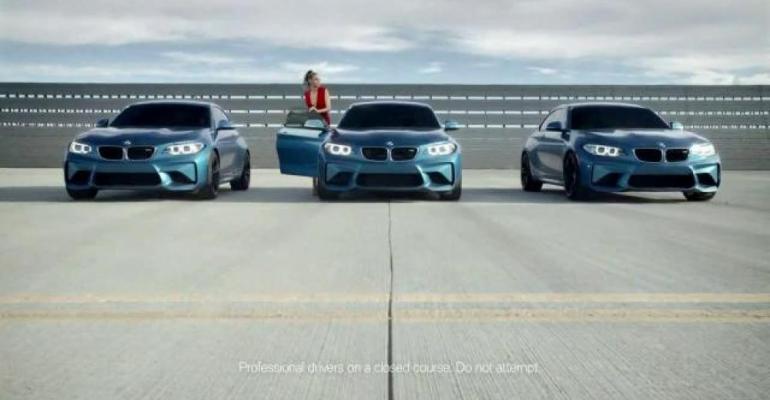 BMW M2s costar with model Hadid 