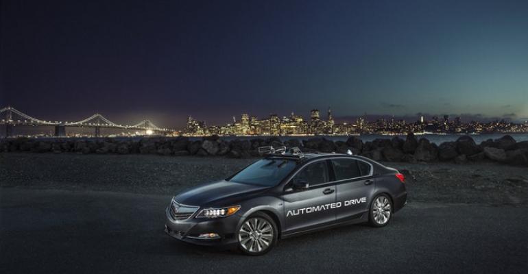 Acura RLX fitted with Honda automated tech