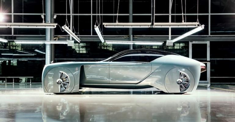 Centuryold styling cues stay driverrsquos seat goes in RollsRoyce autonomous concept EV