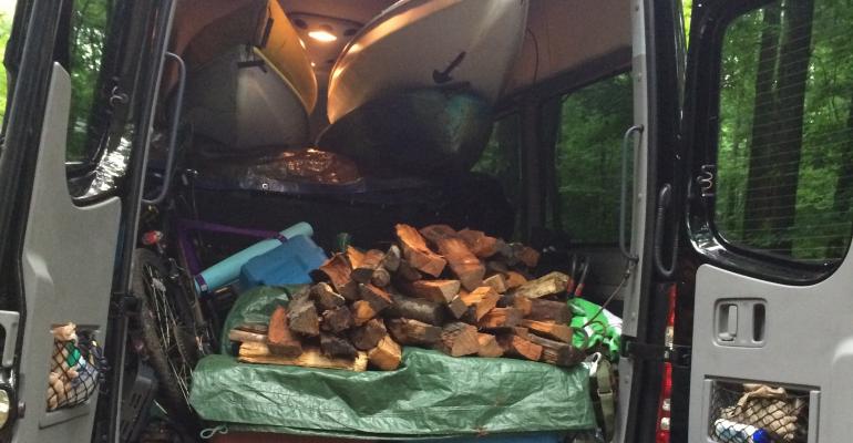 Four kayaks and a halfcord of firewood no match for Sprinter 2500 170rsquos capacity 