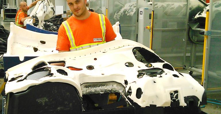 Supplier IAC says new Czech Republic plantrsquos injectionmolded dashboard weighs 40 less than conventional vacuumformed product  