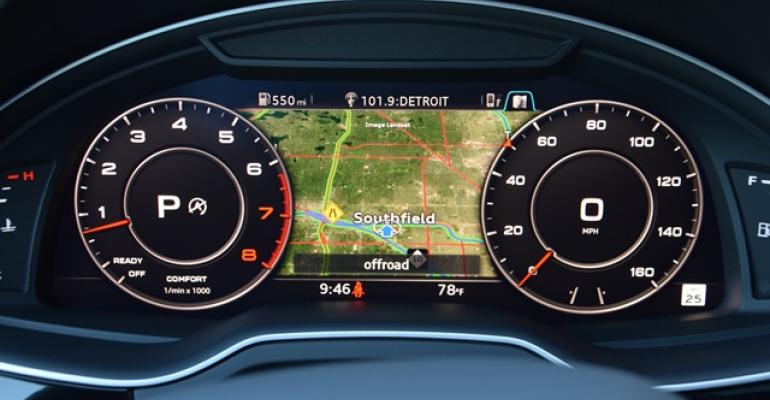 Audi Q7rsquos Virtual Cockpit easily reconfigured for multiple views