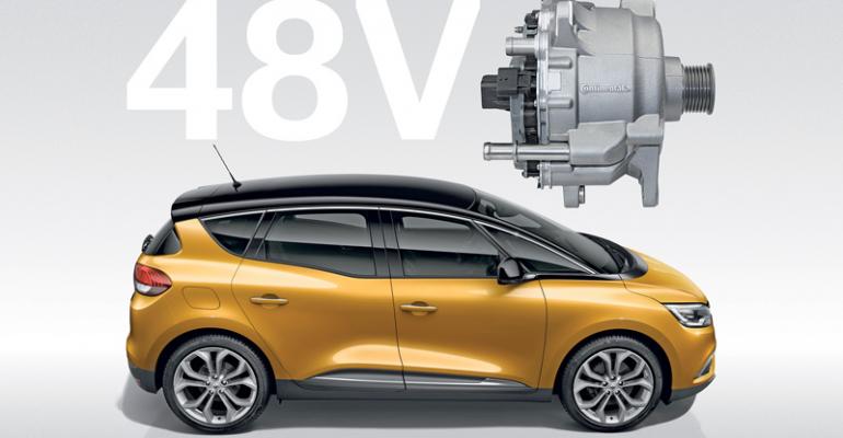 Renault Scenic first with Continentalrsquos 48V Eco Drive hybrid system