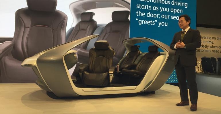 Richard Chung vice presidentInnovation says Adient39s AI17 seating concept illustrates how enjoyable future interiors will be