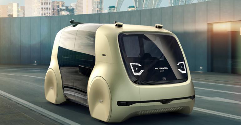 SelfDriving Car from Volkswagen Group was developed for autonomous driving