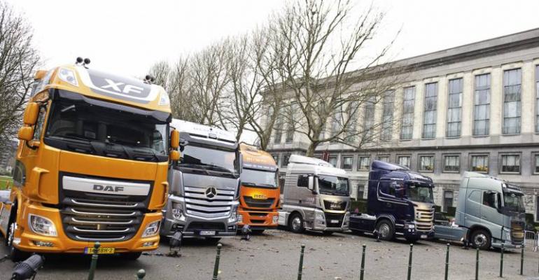 ACEA industry group displays heavy trucks of future