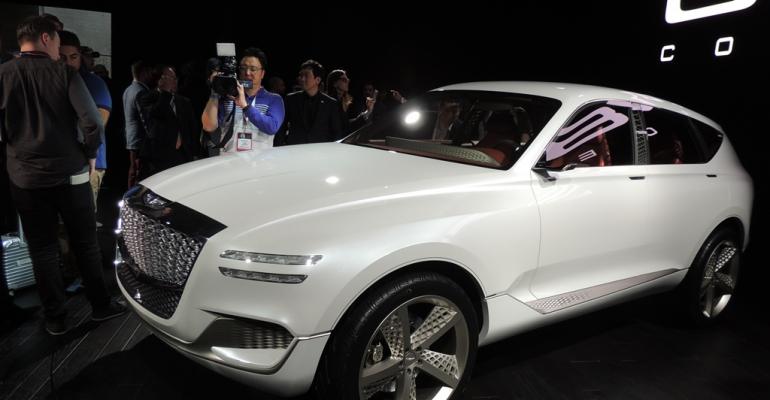 Genesis GV80 concept car at New York auto show debut