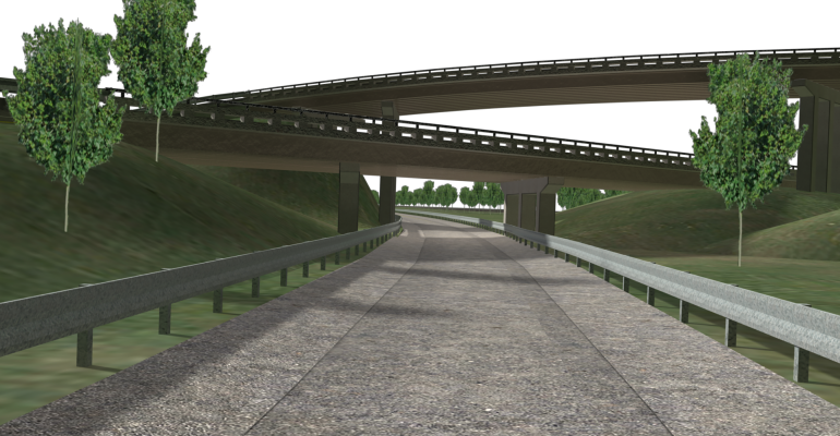 Freeway ramps left over from Willow Runrsquos past will be part of the new American Center for Mobility test track