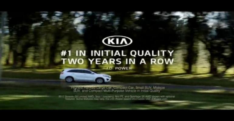 Mostviewed car commercial touts Kiarsquos JD Power quality awards