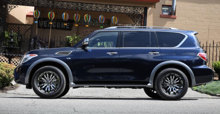 Armada exterior features darkchrome accents and wheels