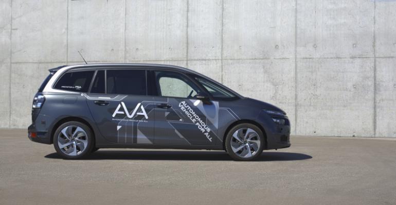 PSA AImotive collaborate on autonomous test