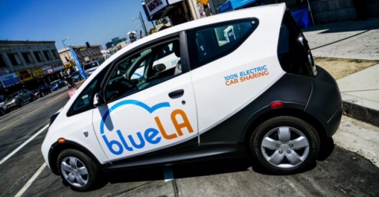 Bluecar models for Los Angeles EV program produced by Pininfarina