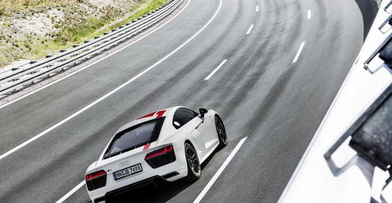 New R8rsquos rearwheel drive configuration improves weighttopower ratio