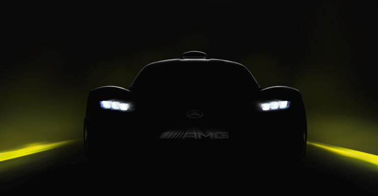 Teaser shot of Project One to bow at Frankfurt auto show this month