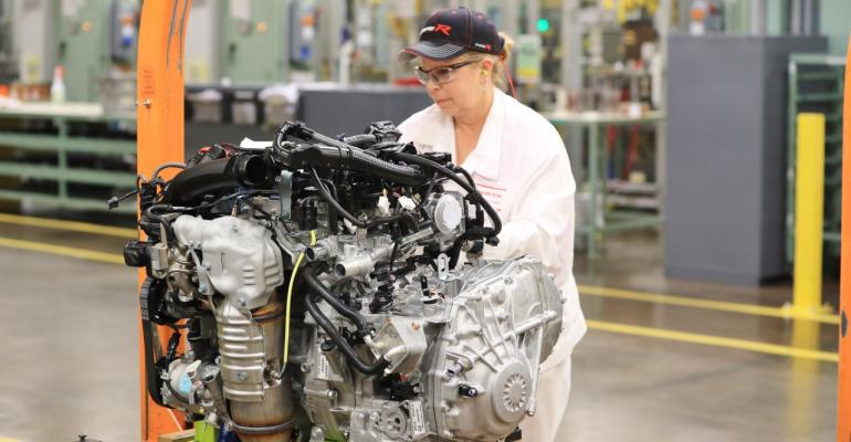 Honda plantrsquos 25 millionth engine undergoes final inspection