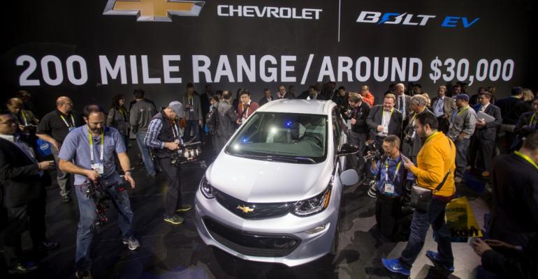 Chevy Bolt electric vehicle grabs media attention at Consumer Electronics Show in Las Vegas   