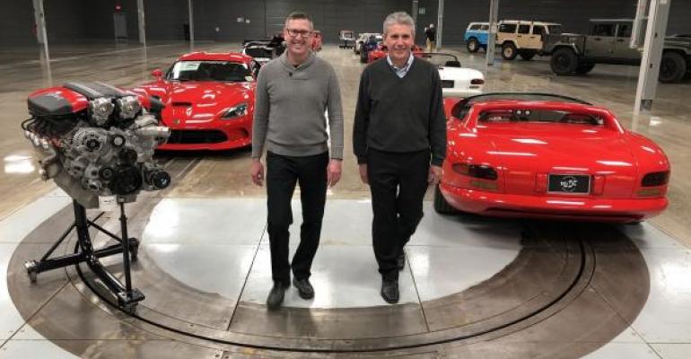 Topham left and Tonietto walk Viper row at new Conner Center