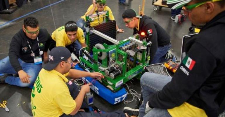 Keeping robots up and running big part of competition in FIRST World Championships