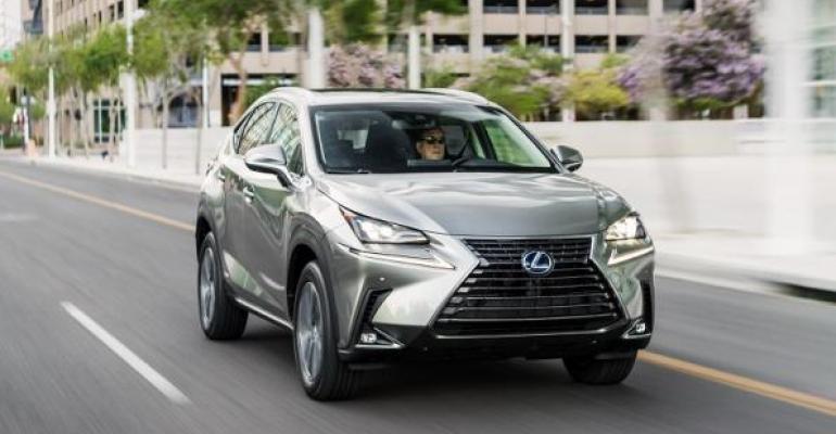 Lexus NX and its hybrid variant set April sales records