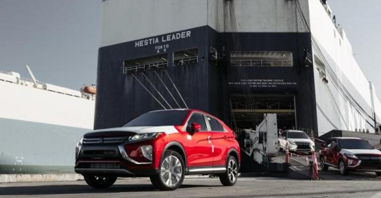 Mitsubishi Eclipse Cross arriving at port went on sale nationally in April