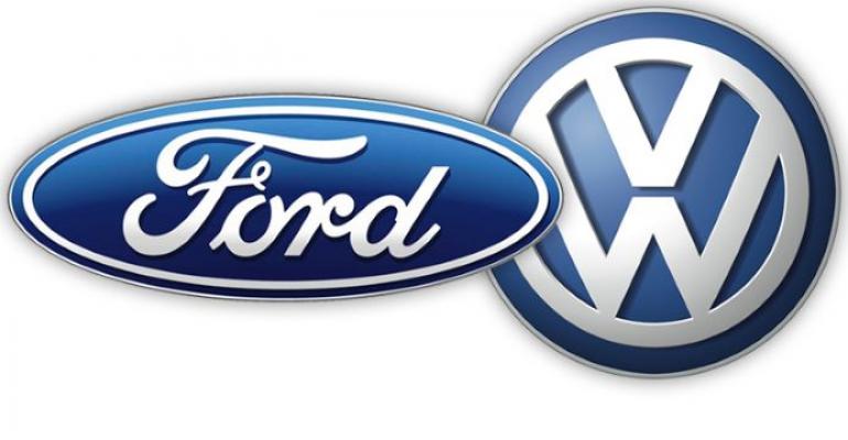 Under Ford-VW partnership neither automaker will have stake in other.