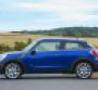 Two doors rising shoulder and raked roof distinguish Paceman from Countryman CUV