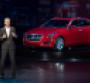 Cadillac design chief Mark Adams with redesigned CTS in New York