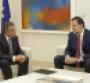 Volkswagen global purchasing chief Garcia Sanz left discusses VWrsquos euro24 billion investment in Spain with Spanish President Rajoy