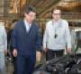 Korea Labor Minister Lee Kikweon and RSM CEO Francois Provost walk Busan plant