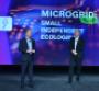 Bosch executives Mike Mansuetti left and Stefan Hartung delivering CES Monday keynote