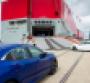 USbound Honda Civic hatchbacks loaded onto cargo ship at Southampton UK  