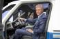 Scott Keogh behind the wheel of electric van