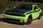 Dodge Challenger TA Concept modern interpretation of TA package available in 1970s The Sublime Green paint accented by matteblack TA graphics while functional center scoop hood cools car39s 64L Hemi V8 