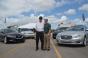 Warren Henry Zinn and son Larry at local Jaguar Land Rover event