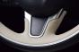 Twotone IndigoLinen leatherwrapped steering wheel handstitched