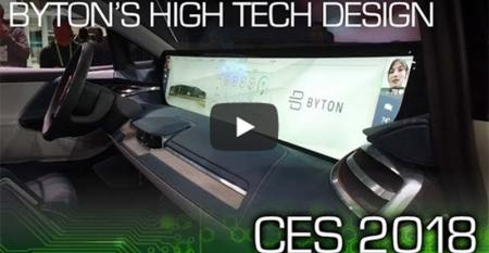 Autoline at CES 2018: Byton Incorporates High Tech Design